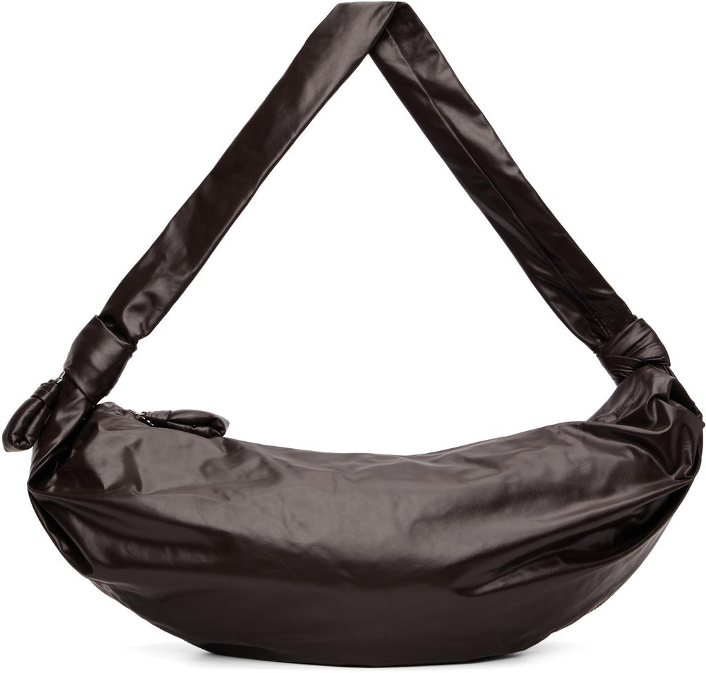 Lemaire Burgundy Large Soft Croissant Bag
