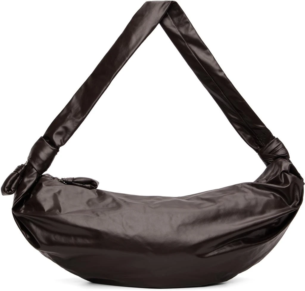 Lemaire Burgundy Large Soft Croissant Bag 1