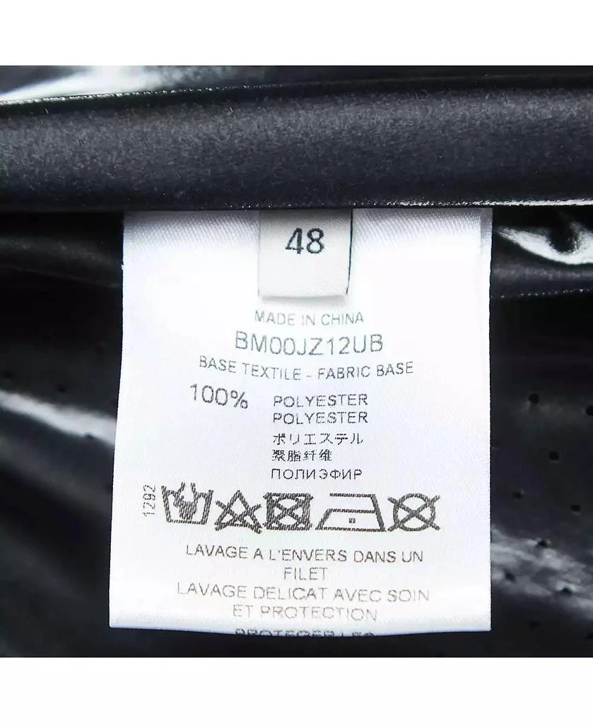 Pre-Owned Givenchy Men
s Black Contrast Trim Synthetic Oversized Raincoat 6