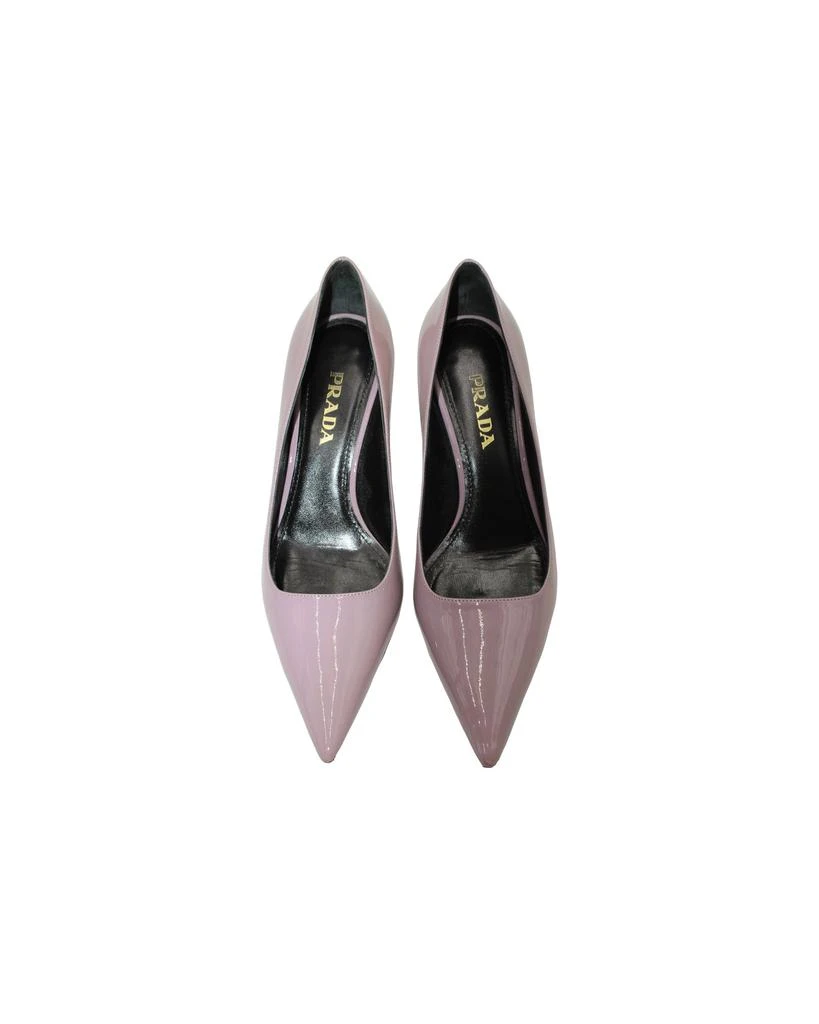 Prada Pointed Toe Pumps in Purple Patent Leather 3