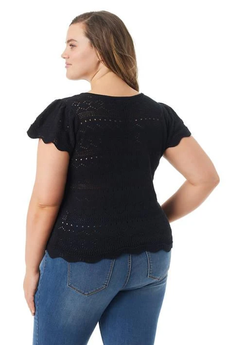 Jessica Simpson Simpson Plus Size Jete Short Sleeve Top 2