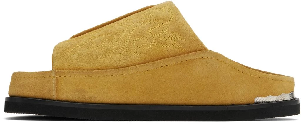 Toga Virilis Tan Embroidered Sandals 3