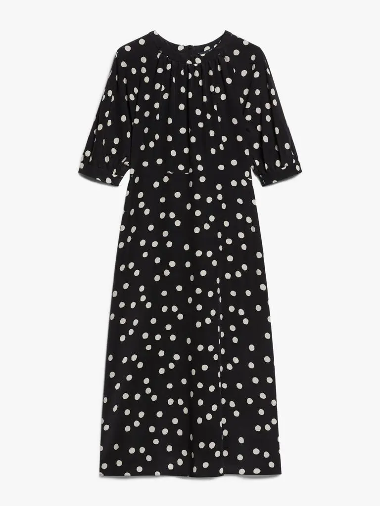 Max Mara Printed cr����pe de chine dress 5