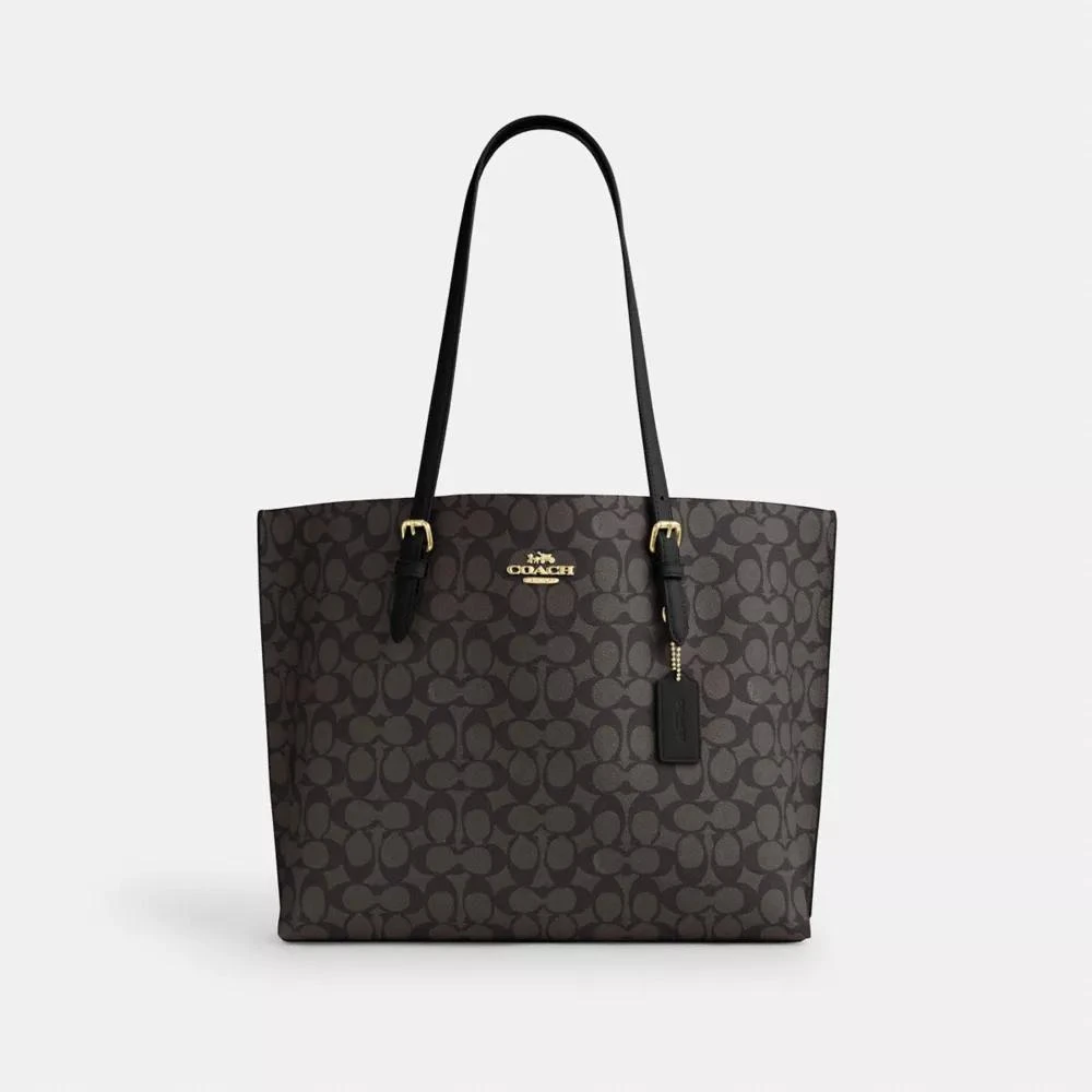 Coach Mollie Tote Bag In Signature Canvas 1