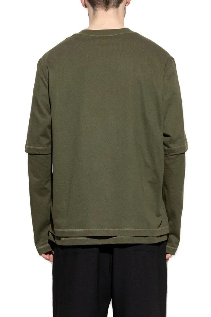 AMI AMI Paris Logo Printed Crewneck T-Shirt 3