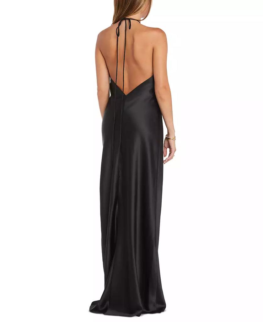Morgan & Company Juniors' Halter-Neck Slip Dress
