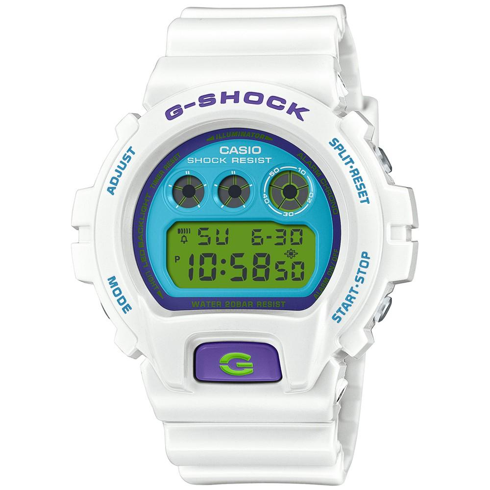 G-Shock Men's Digital White Resin Strap Watch 50mm, DW6900RCS-7