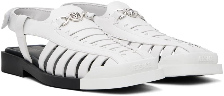 Versace White Medusa '95 Sandals 4