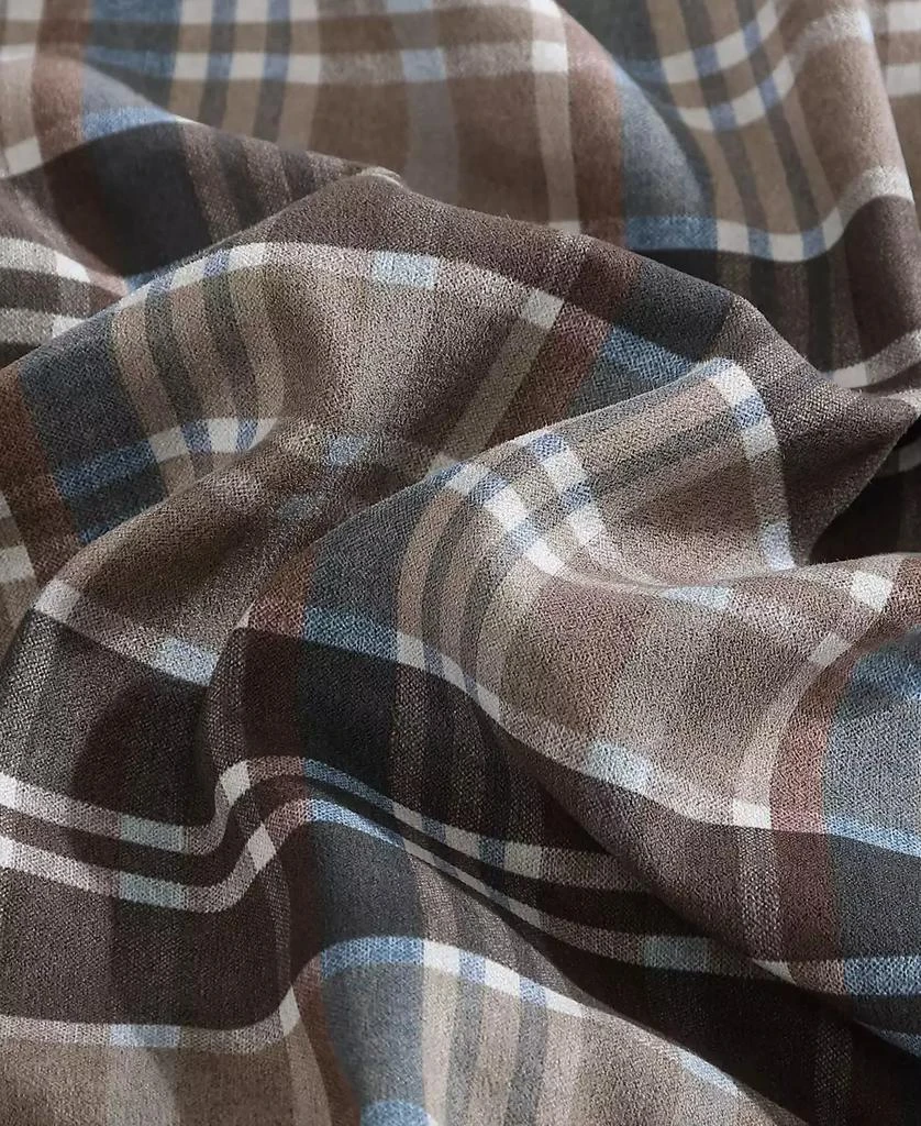 Eddie Bauer CLOSEOUT! Rugged Plaid Micro Suede Reversible 2 Piece Duvet Cover Set 5