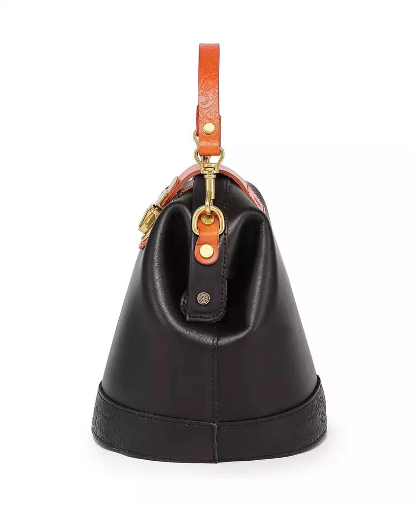 OLD TREND Women's Genuine Leather Doctor Bucket Crossbody Convertible Bag 6