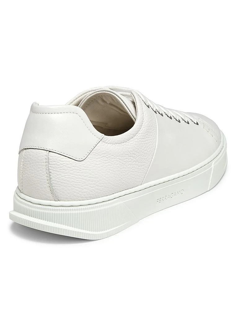 Salvatore Ferragamo Clayton Leather Low-Top Sneakers 3