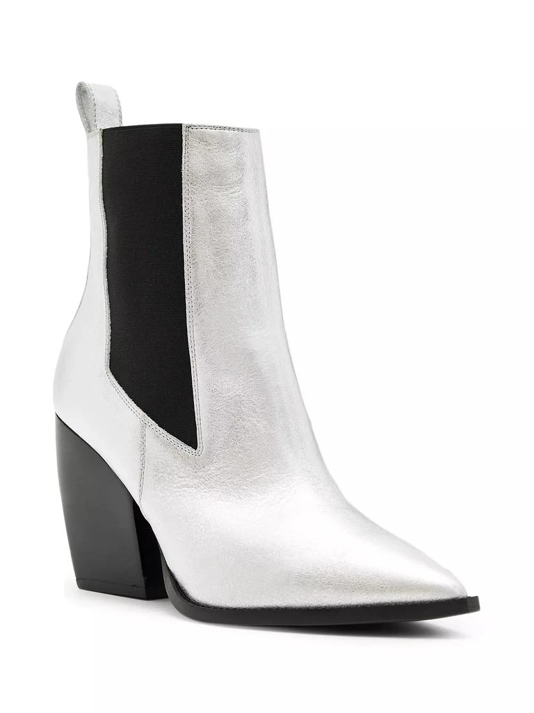 ALL SAINTS Ria Metallic Leather Chelsea Boots 2