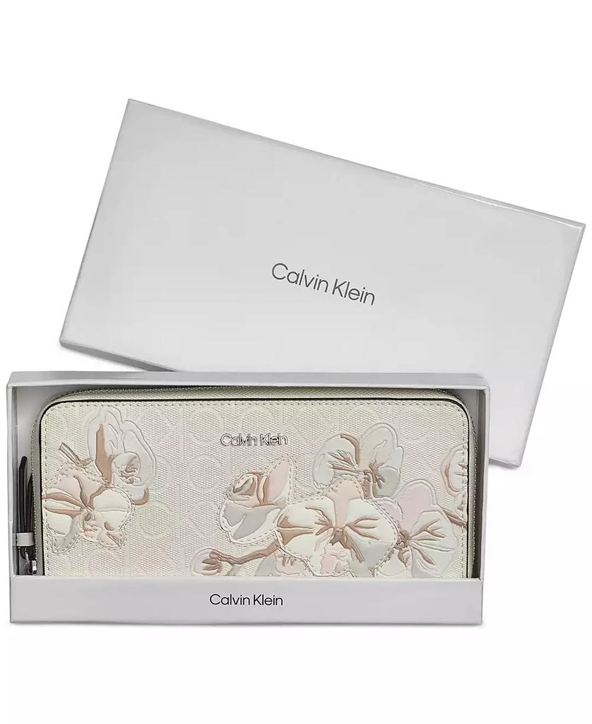 Calvin Klein Audrey Boxed Floral Logo Emboss Wallet 3