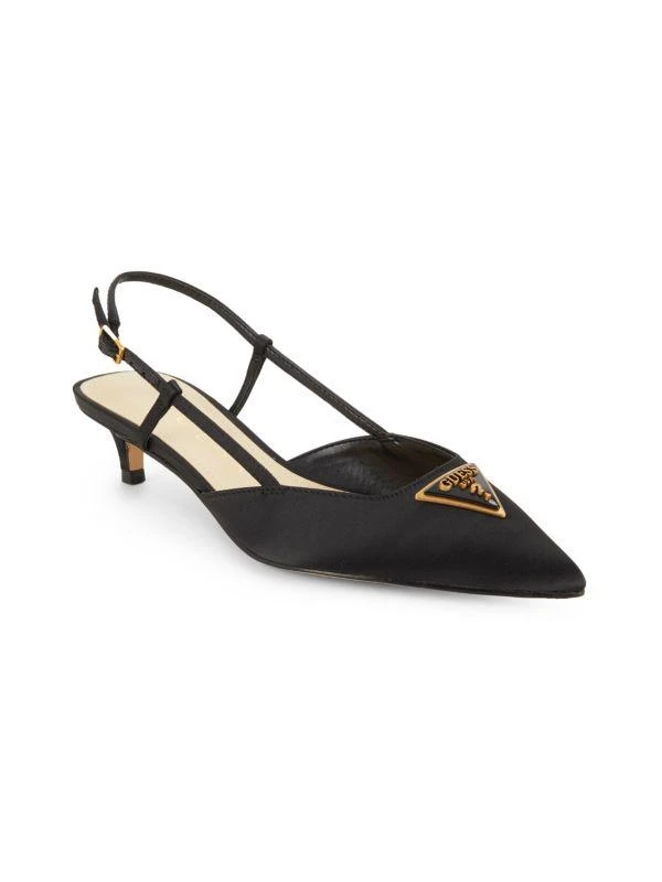 GUESS Jesson Logo Kitten Heel Pumps 2