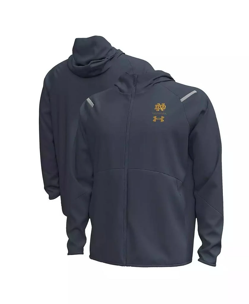 Under Armour Men's Gray Notre Dame Fighting Irish 2024 Shamrock Series Full-Zip Jacket 1
