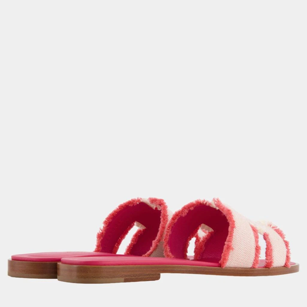 Hermes Hermes Framboise Canvas Oran Sandal Size EU 37.5 4