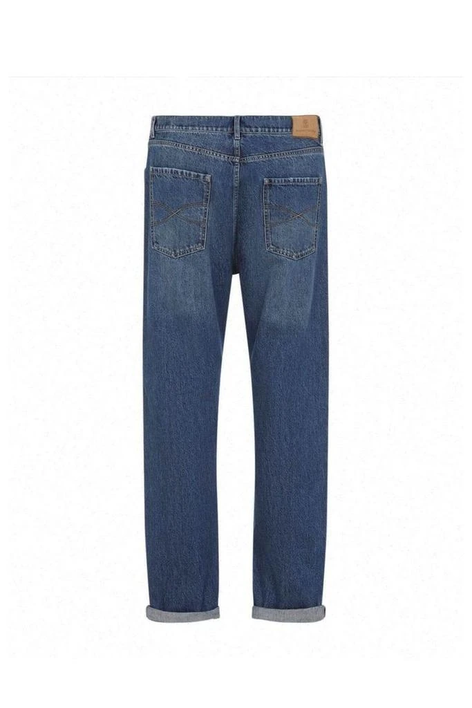 Brunello Cucinelli Brunello Cucinelli Logo Patch Mid-Rise Jeans 2