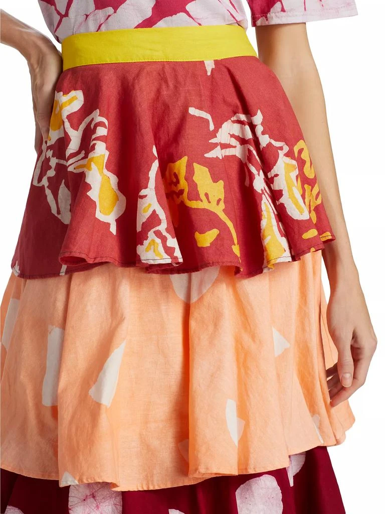 Studio 189 Erica Tiered Ruffle Maxi Skirt 6