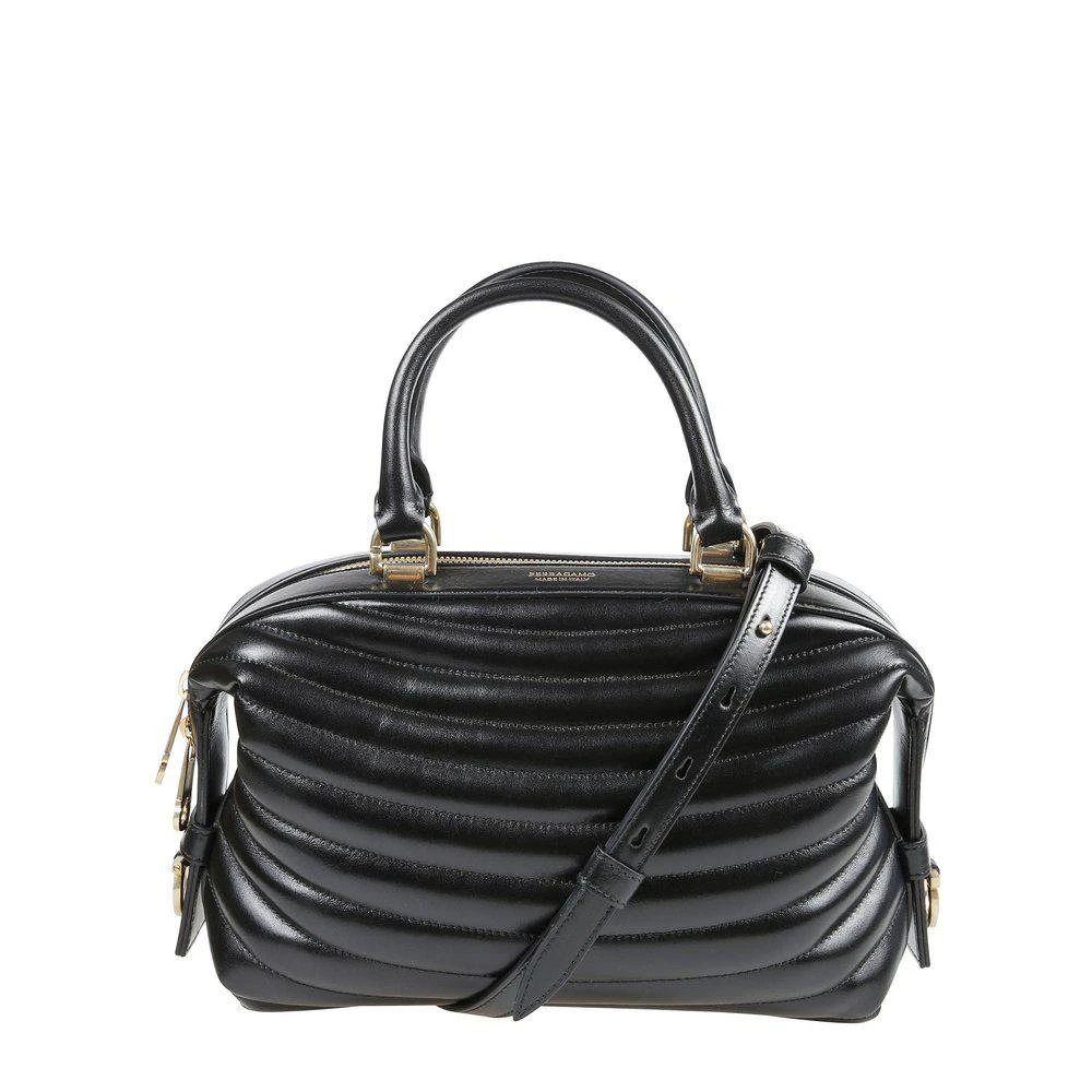 Salvatore Ferragamo Ferragamo Quilted Bowling Bag 1