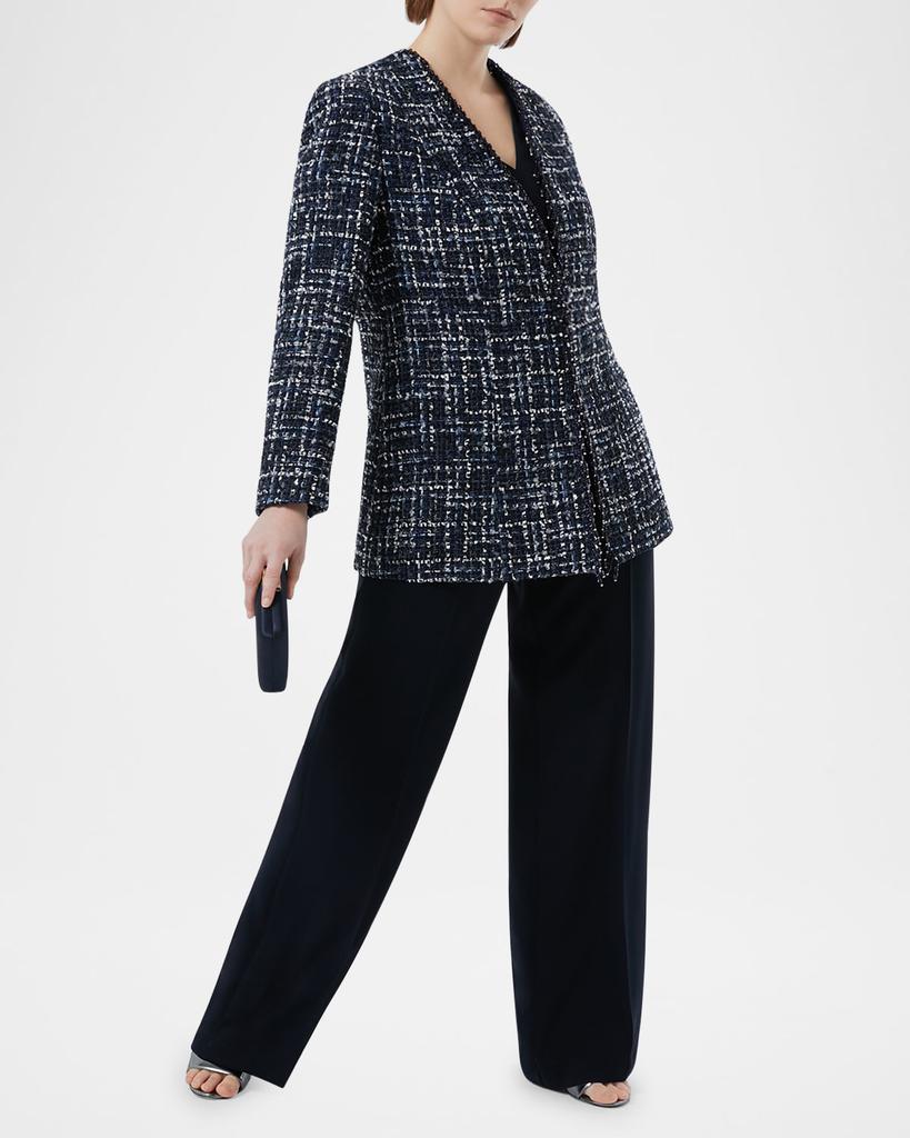 Marina Rinaldi Plus Size Tattico Bead-Trim Tweed Jacket