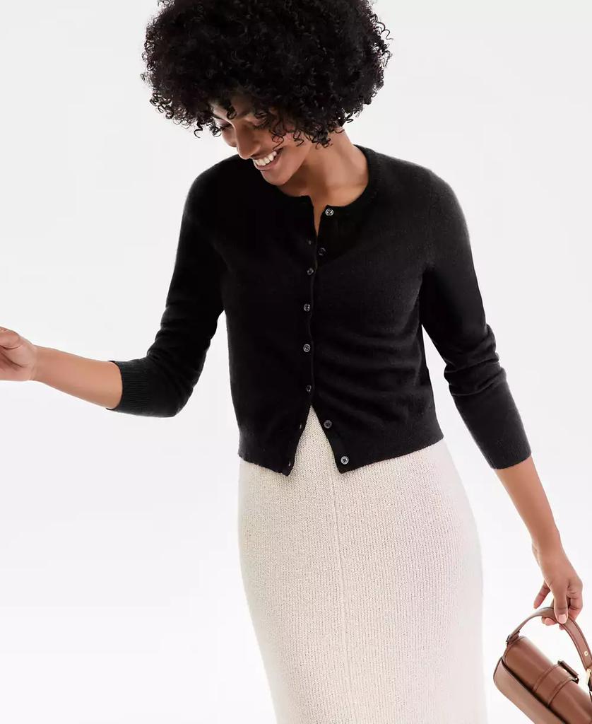 Charter Club Women's 100% Cashmere Crewneck Cardigan, PXS-3X, Macy's Exclusive