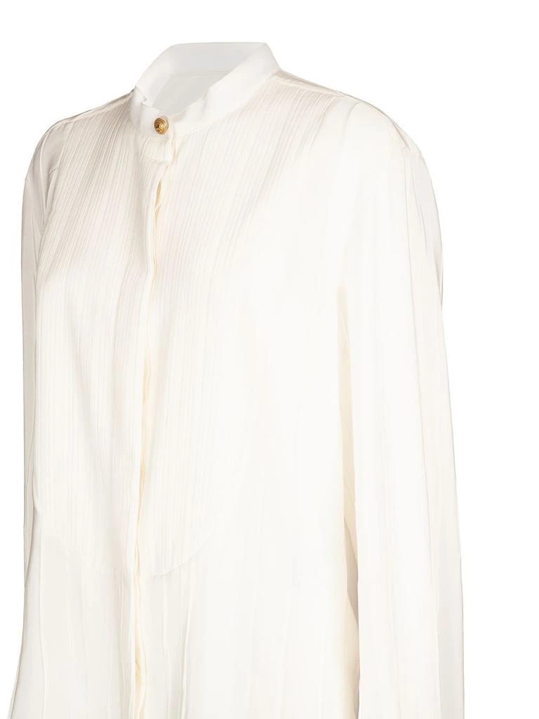 BALMAIN Crepe De Chine Plastron Shirt 3