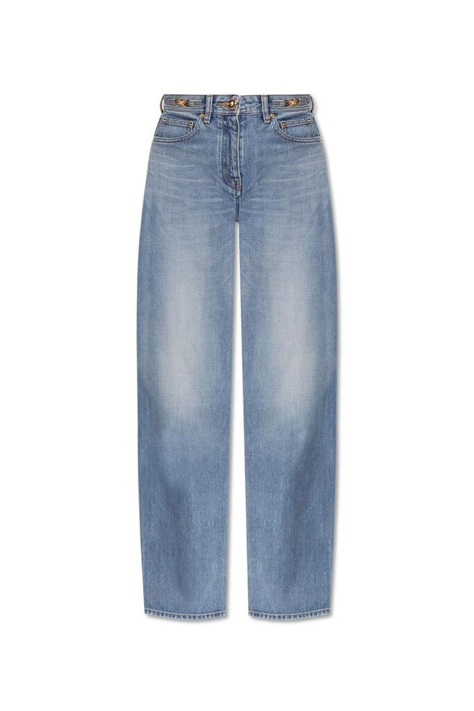 Versace Versace Logo-Patch Denim Jeans 1