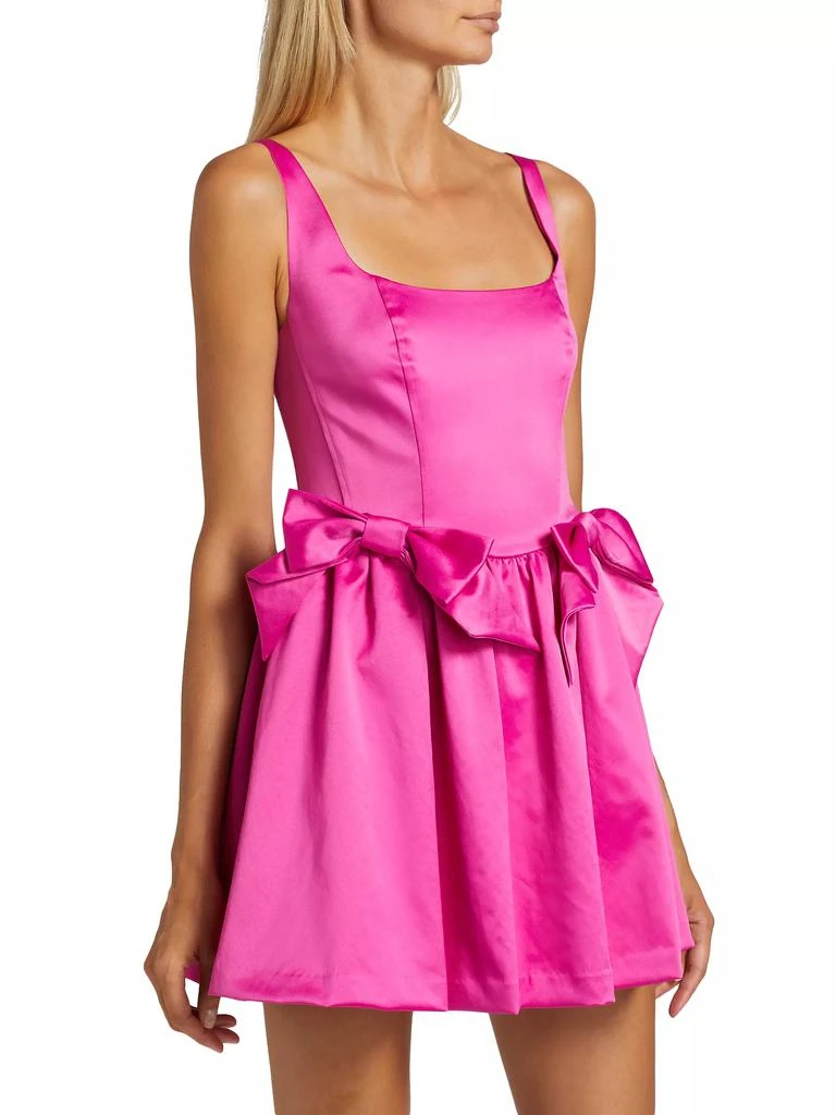 LOVESHACKFANCY Bayer Bow-Detailed A-Line Minidress 4