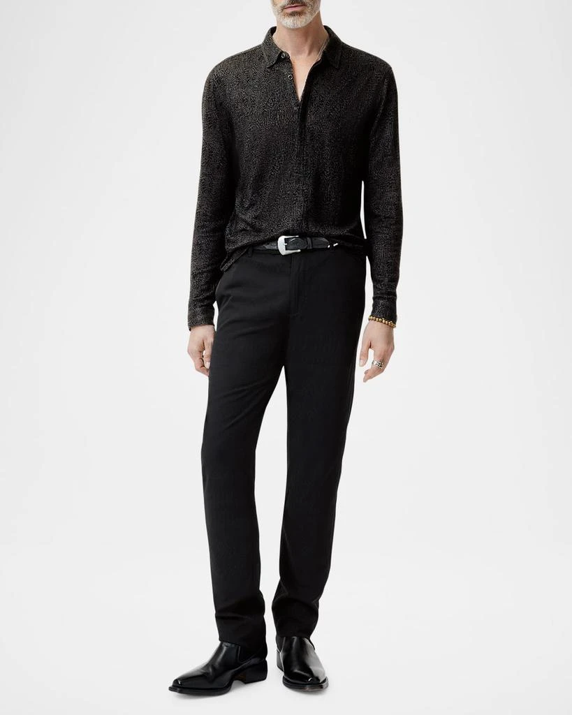 Men's Sport Shirt with Scattered Flocking – On Sale Now with Up to