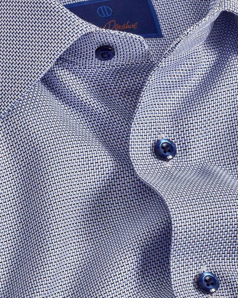 David Donahue Trim Fit Textured Dobby Dress Shirt 2