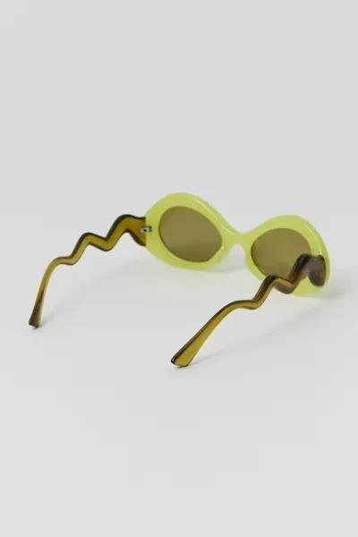 Urban Outfitters Birdie Wavy Round Sunglasses 4