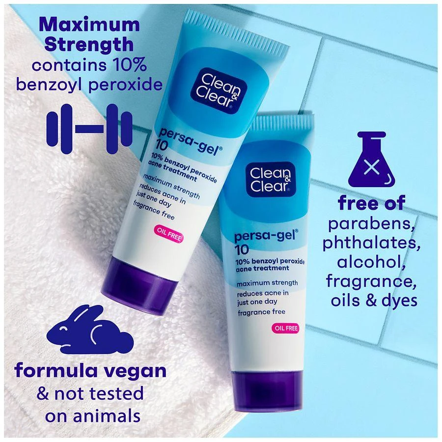Clean & Clear Persa-Gel 10 Acne Medication, 10% Benzoyl Peroxide 4