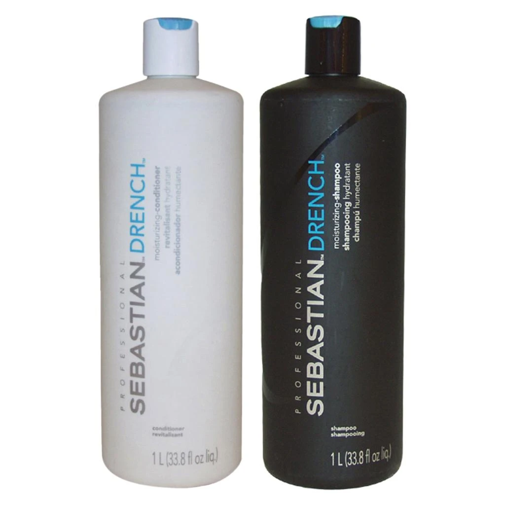 Sebastian Drench Moisturizing Shampoo and Conditioner Kit by  for Unisex - 2 Pc Kit 33.8oz Shampoo, 33.8oz Conditioner 1