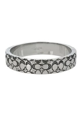 Coach Quilted C Swarovski Crystal Hinged Bangle Bracelet 1