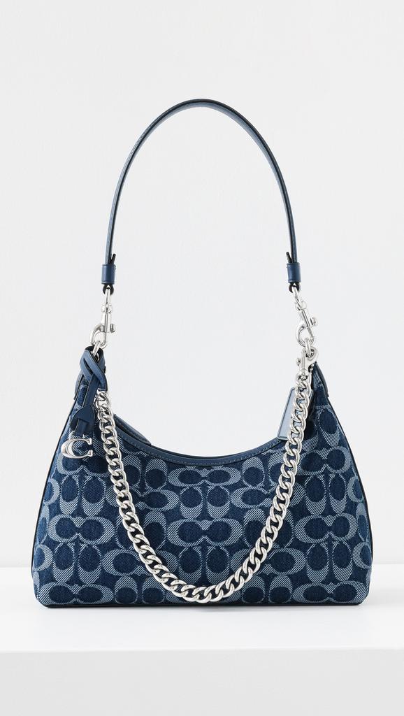 Coach Washed Denim Signature Juliet Shoulder Bag