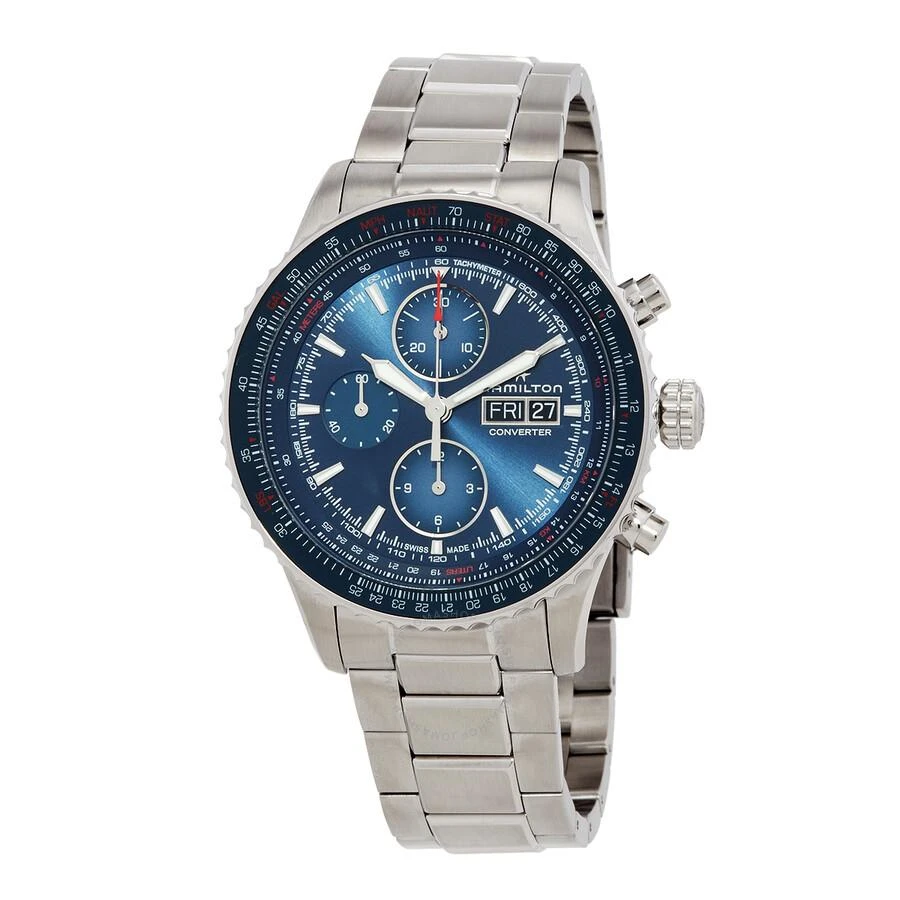 Hamilton Khaki Aviation Chronograph Automatic Blue Dial Watch H76746140 1