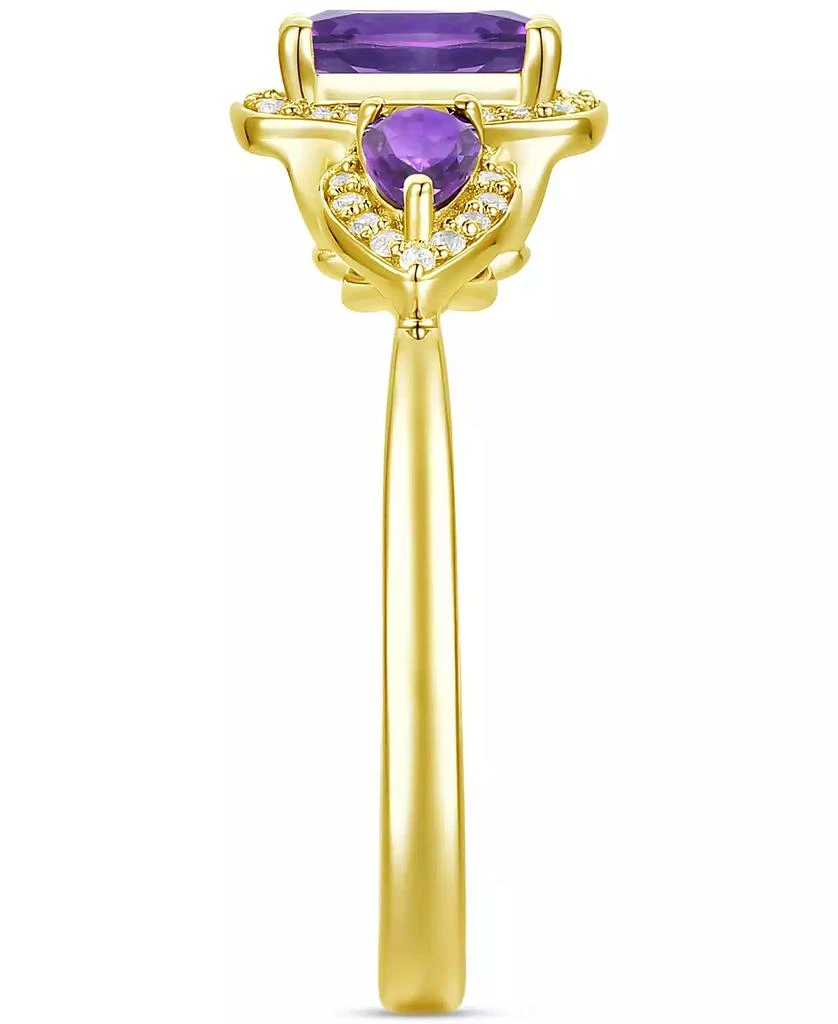 Shop Amethyst (1-1/20 Lab-Grown White Sapphire (1/6 ct