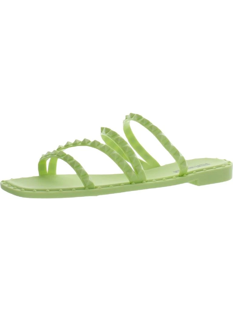 Steve Madden Skyler Womens Square Toe Slip On Flat Sandals 8
