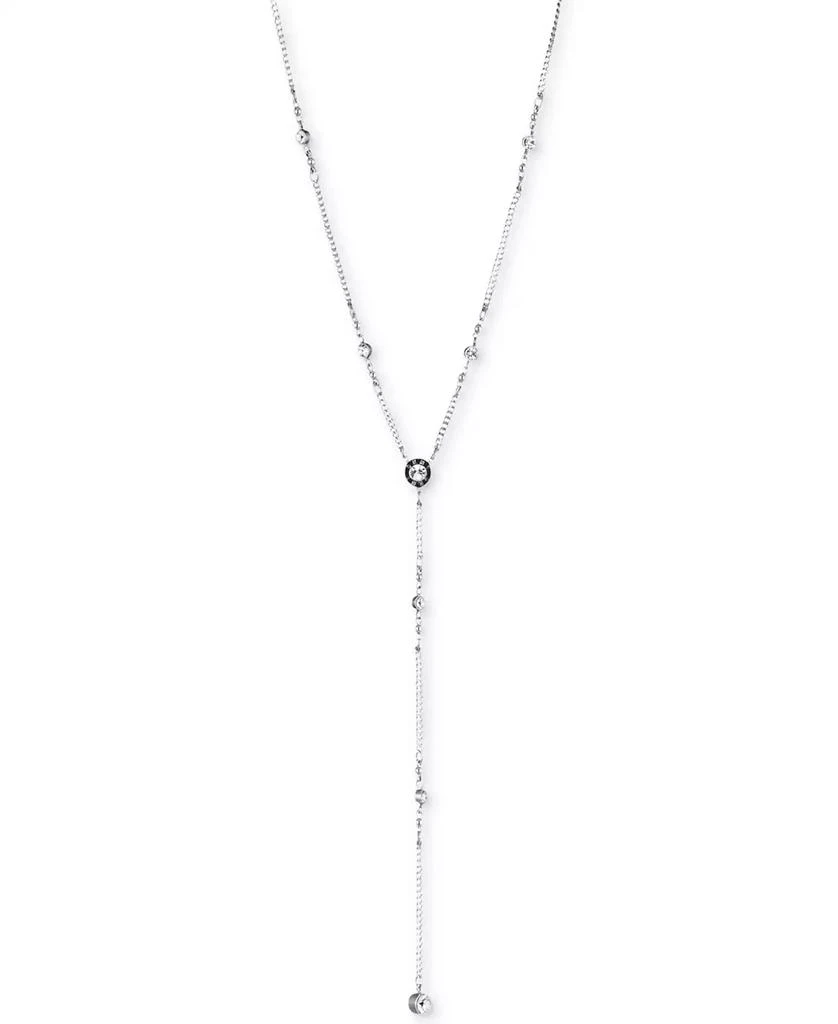 DKNY Logo Crystal Station Y-Necklace 1