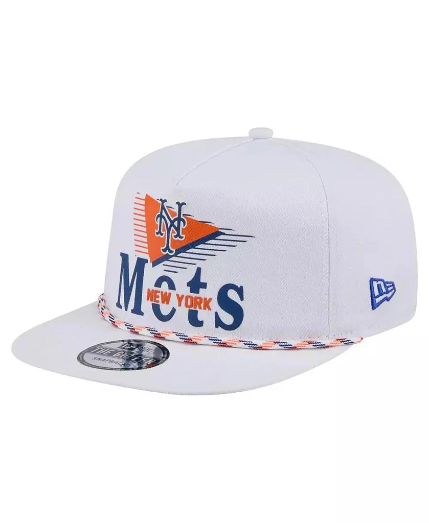 New Era Men's White New York Mets Collide Golfer Snapback Hat 1
