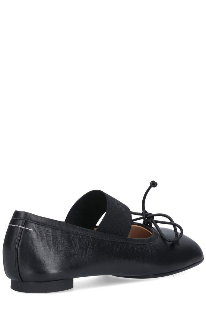 【MM6】 Anatomic Numeric Ballerinas Shoes MM6 MM6 Maison Margiela Anatomic Numbers-Motif Bow-Detailed