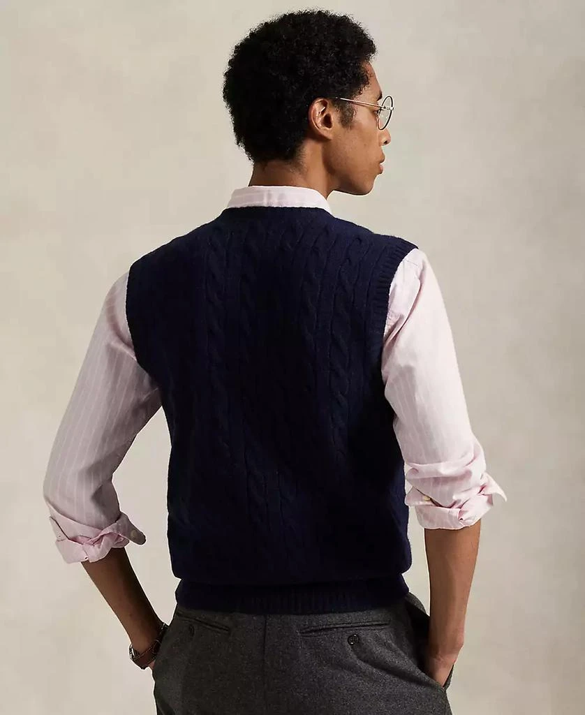 Ralph Lauren Men's Cable-Knit Wool-Cashmere Sweater Vest 4