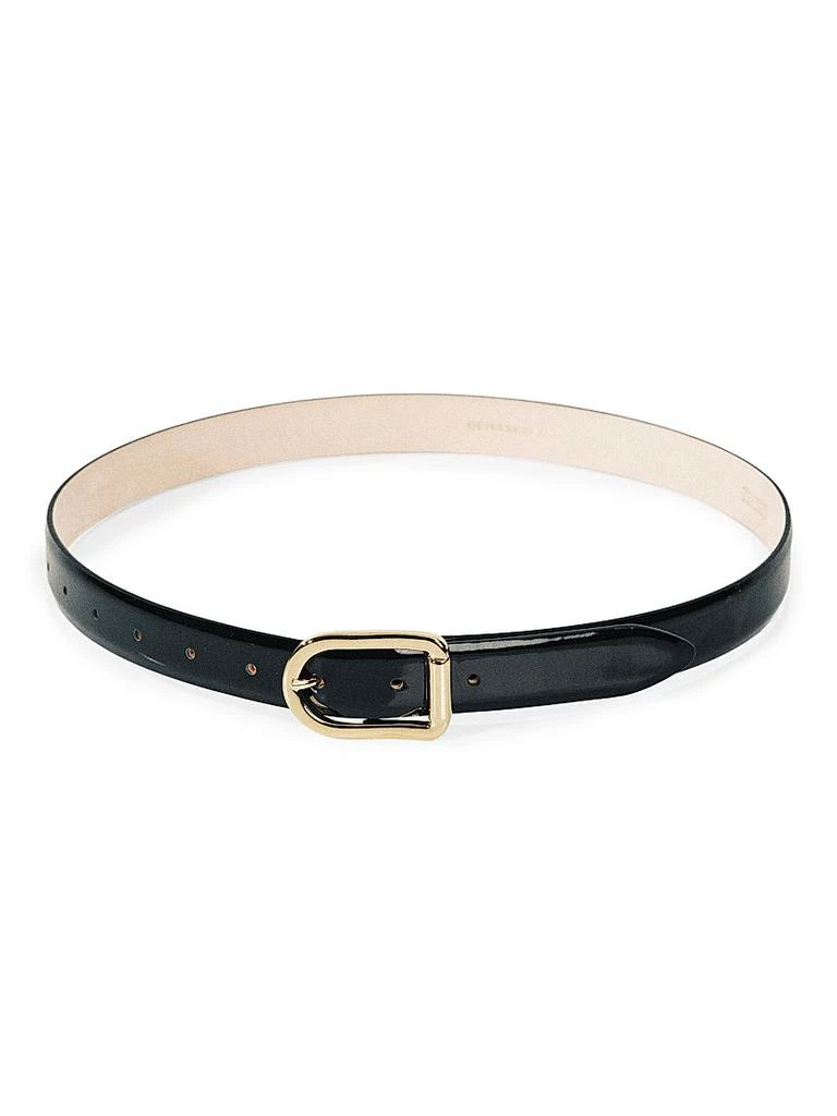 NEW DEHANCHE women\'s venura belt in saddle/gold Dehanche Venura Leather Belt - Brown | Editorialist main image 4