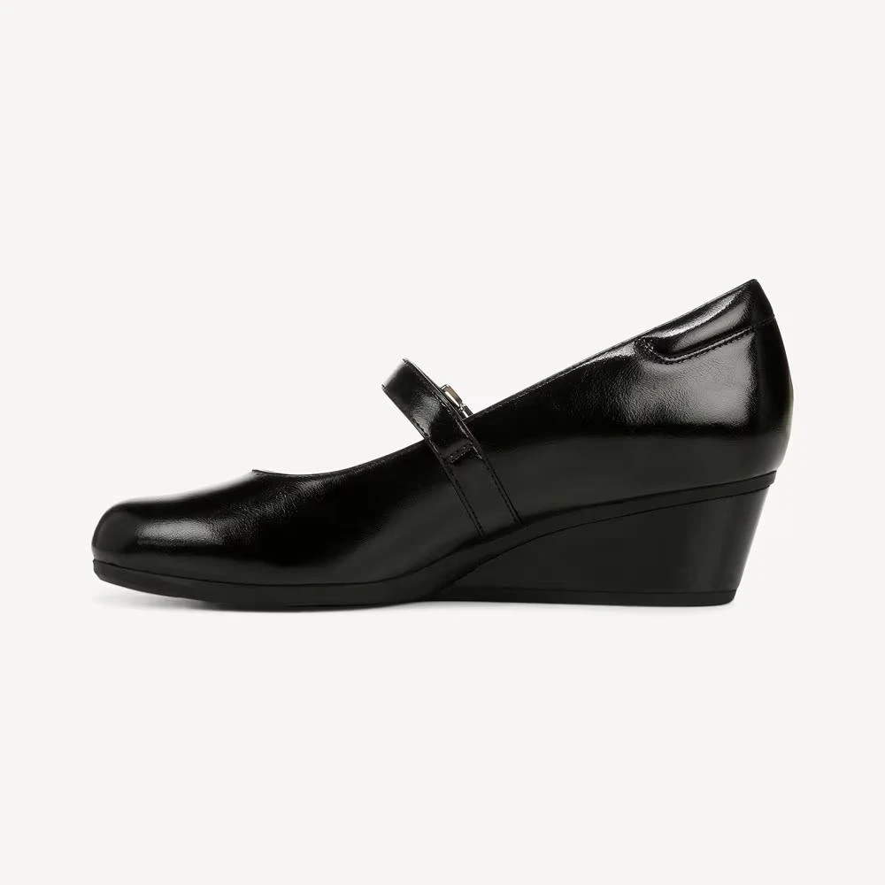 Dr. Scholl's Be Ready Mary Jane Women's Black Leather Wedge Heel ZAP358 3