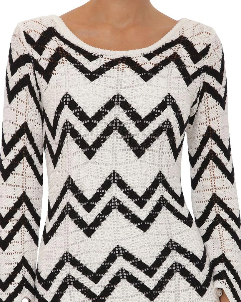 Bagatelle Chevron Knit Sweater Dress 4