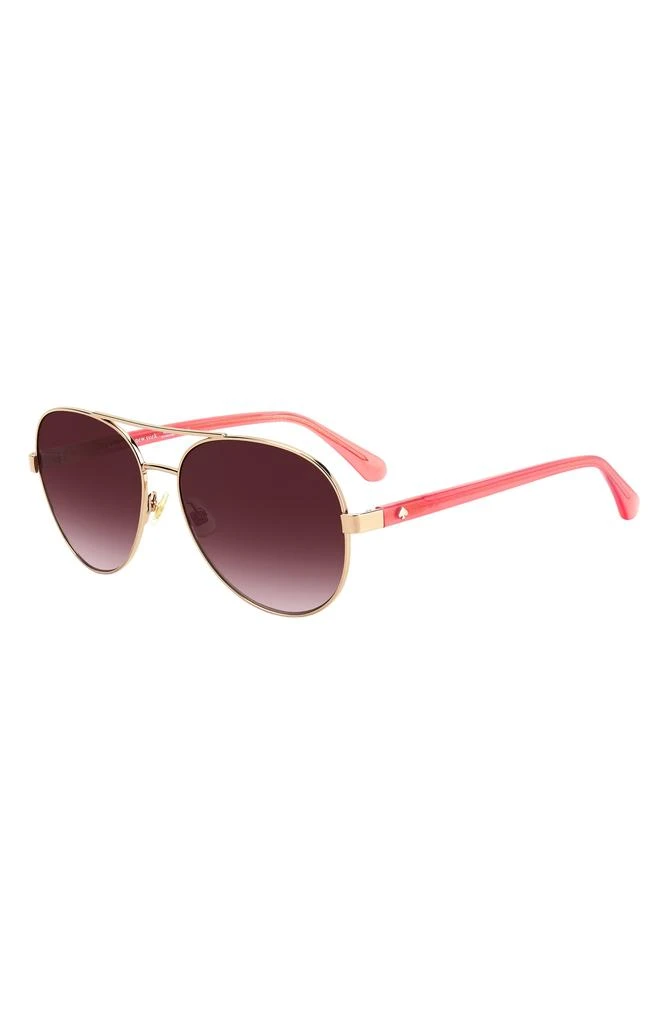 Kate Spade averie 58mm gradient aviator sunglasses 2