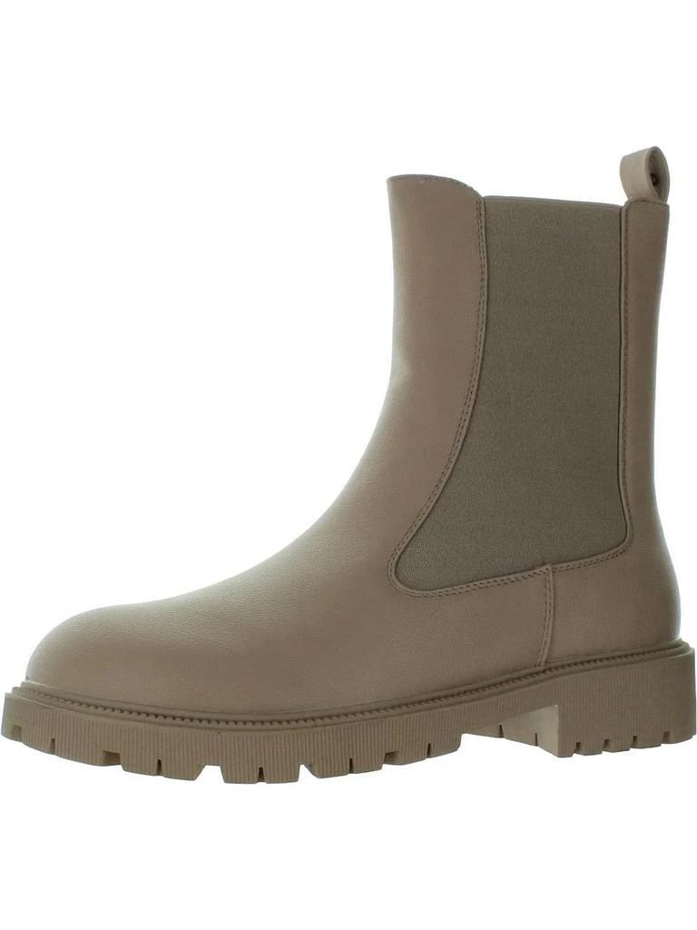 French Connection Womens Faux Leather Ankle Chelsea Boots 5