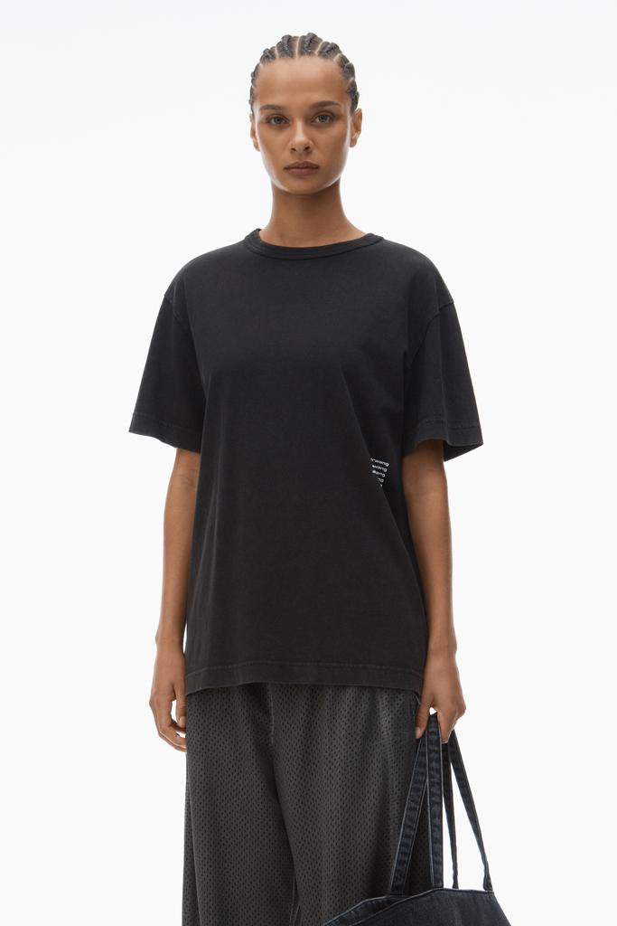 【送料&関税込】Alexander Wang Battery Print T-shirt Alexander Wang Alexander Wang Unisex Battery Logo-Print