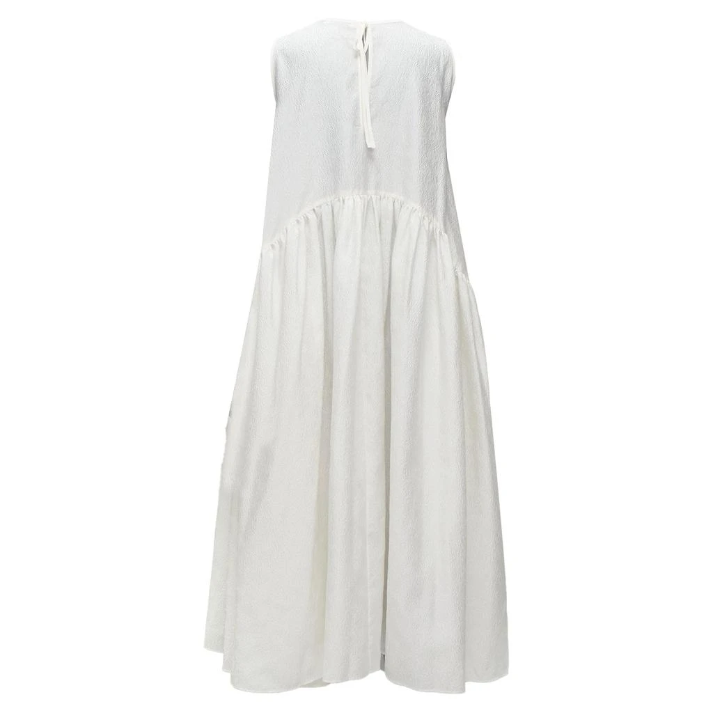 knee length dresses for ladies White babydoll dress