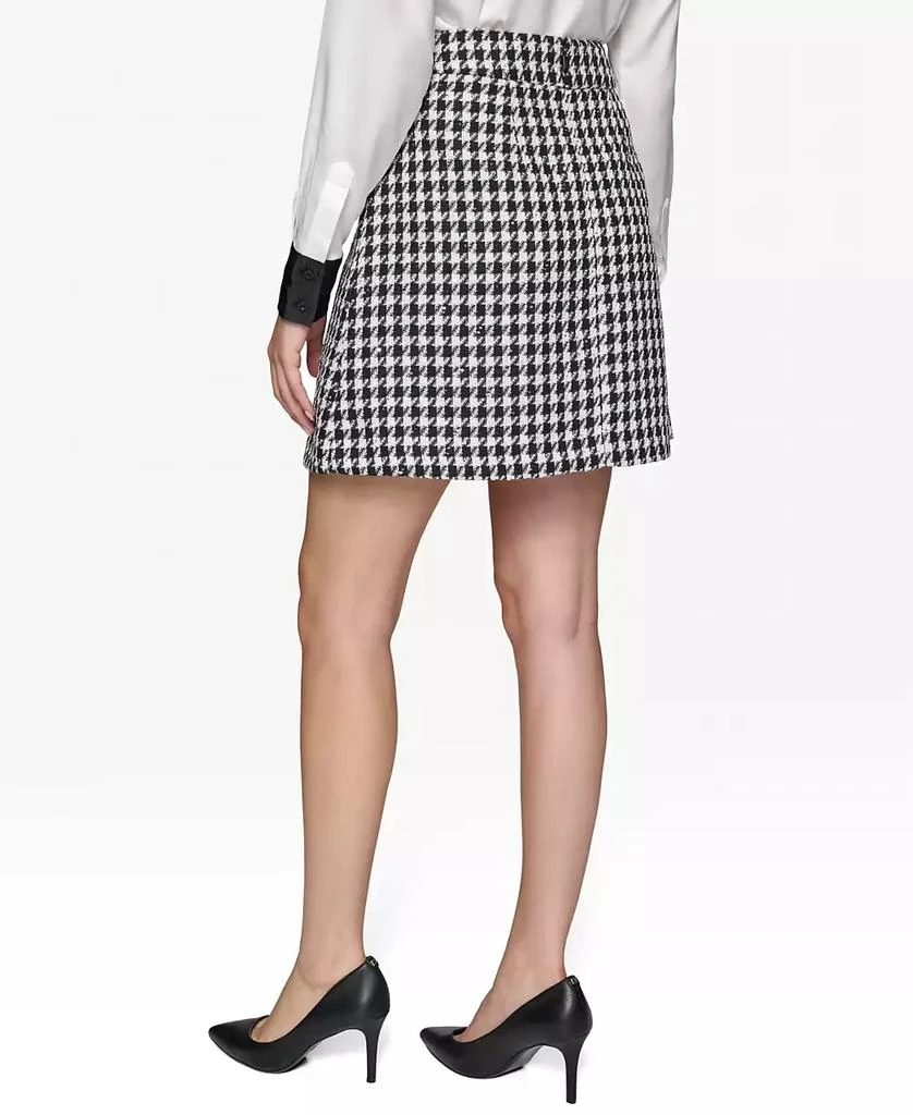 Karl Lagerfeld Paris Women's Houndstooth Miniskirt 2